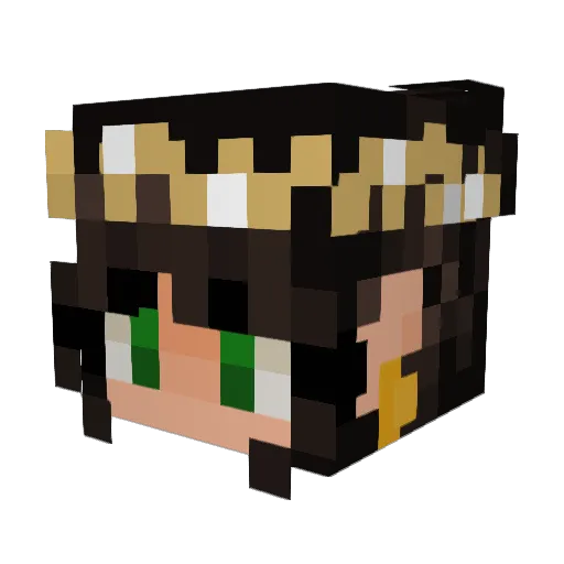 SweetSydney23 Minecraft avatar head, 3D render