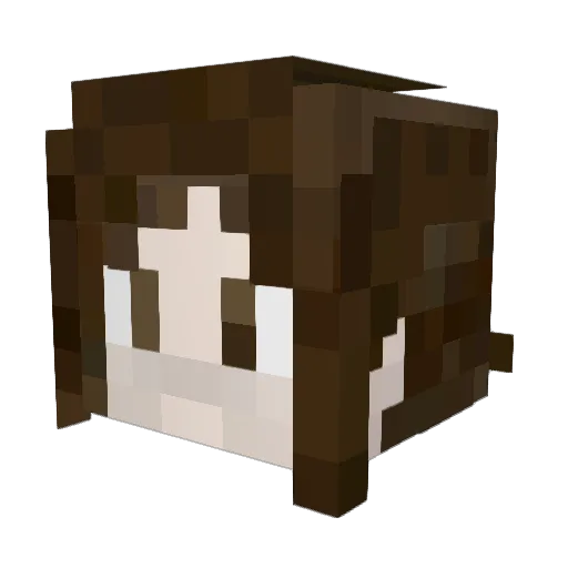 SweetTap Minecraft avatar head, 3D render