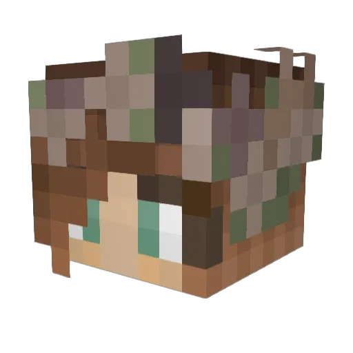 SweetTea17 Minecraft avatar head, 3D render