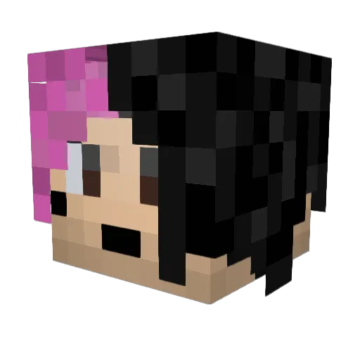 SweetWeapon Minecraft avatar head, 3D render