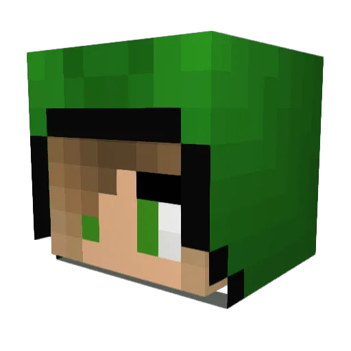 SweetWillow Minecraft avatar head, 3D render