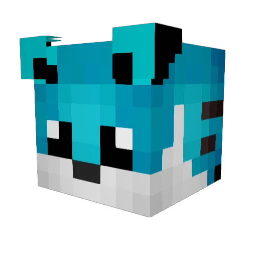 SweetZischer Minecraft avatar head, 3D render