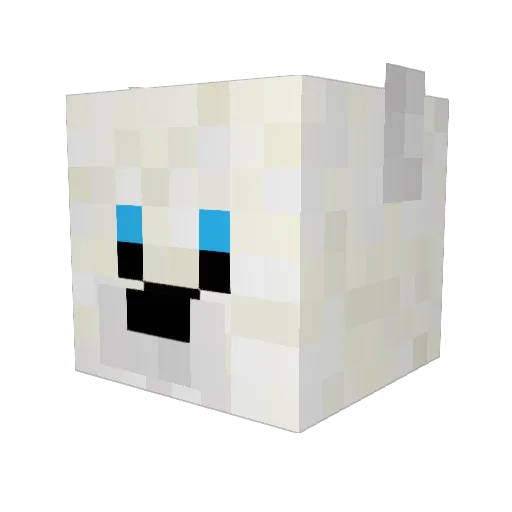SweetZoneHD Minecraft avatar head, 3D render