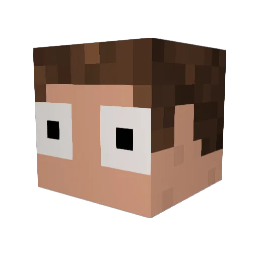Sweet_Fudge Minecraft avatar head, 3D render