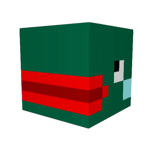 Sweet_Grindieta Minecraft avatar head, 3D render