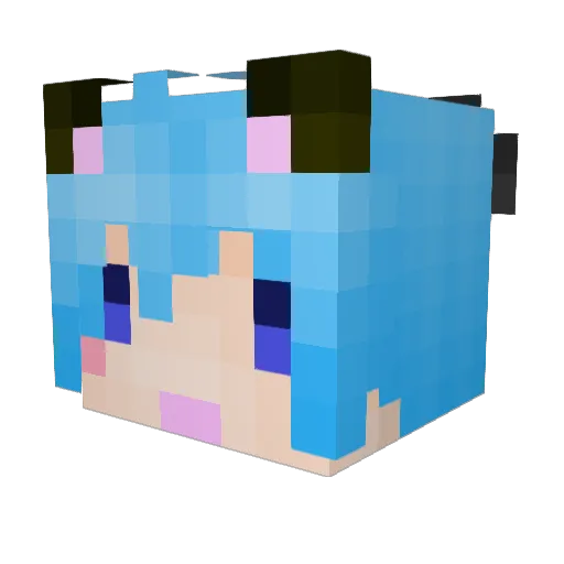 Sweet_Miao Minecraft avatar head, 3D render