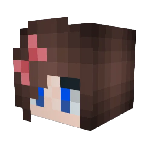 Sweet_Queen Minecraft avatar head, 3D render