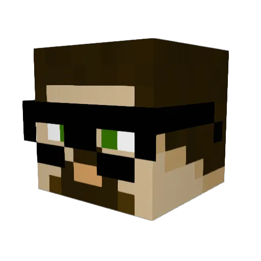 Sweet_Water Minecraft avatar head, 3D render