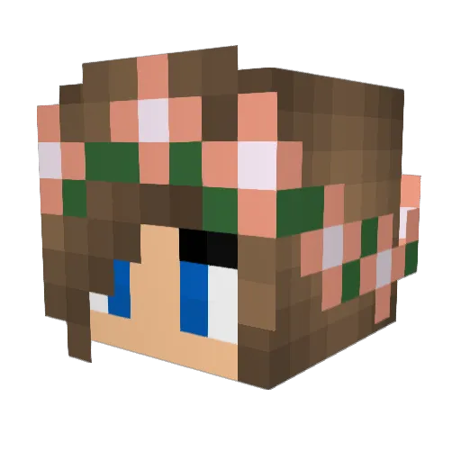 Sweet_cakes100 Minecraft avatar head, 3D render