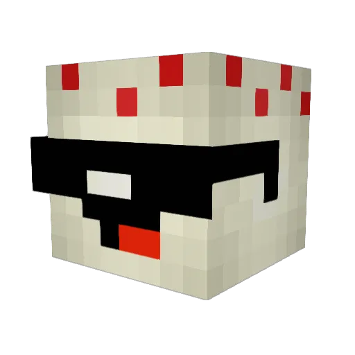 Sweet_man_ Minecraft avatar head, 3D render