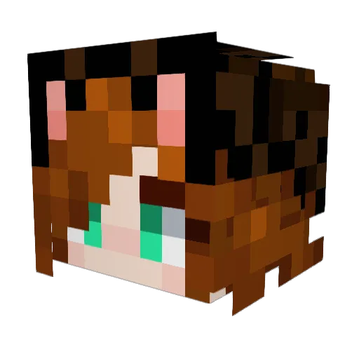 SweetandSpooky Minecraft avatar head, 3D render