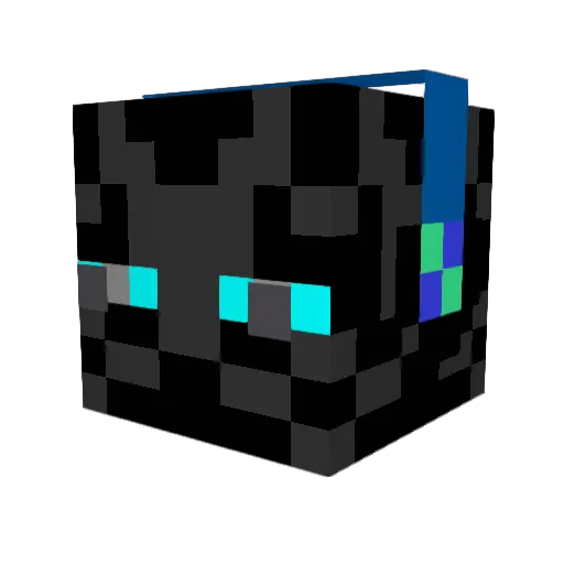 Sweetbeans34 Minecraft avatar head, 3D render