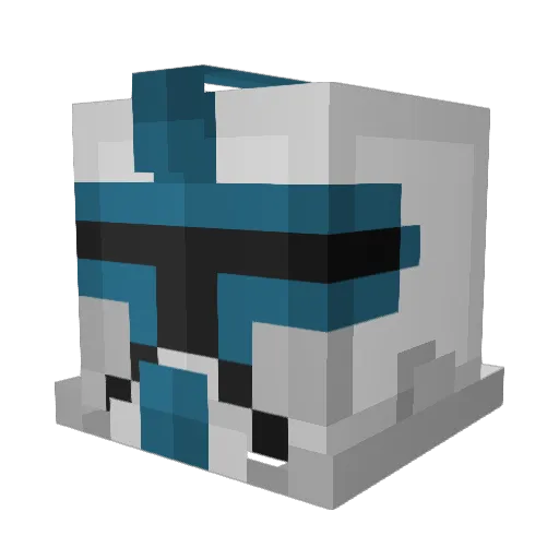 Sweetcaliber Minecraft avatar head, 3D render