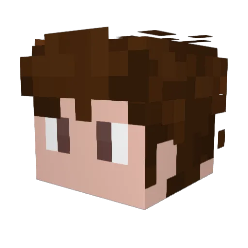 SweeterSquire50 Minecraft avatar head, 3D render