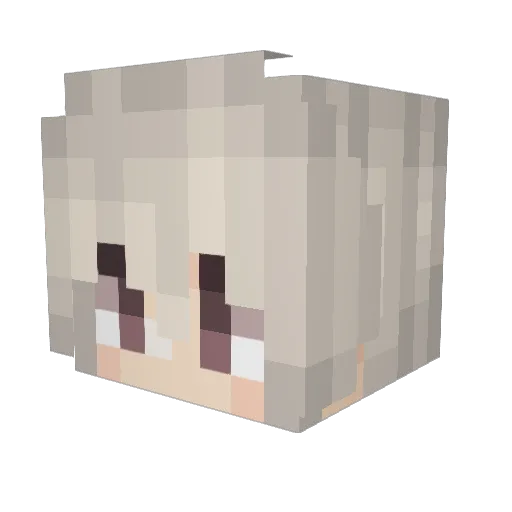 Sweeth22 Minecraft avatar head, 3D render