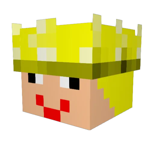 Sweetie2005 Minecraft avatar head, 3D render