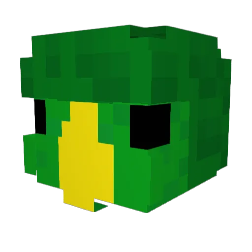 SweetiePeachy Minecraft avatar head, 3D render