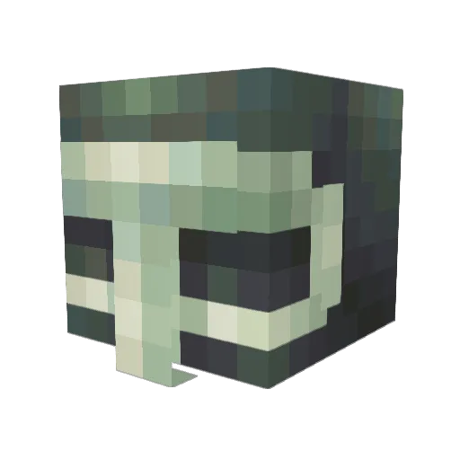 SweetiePie02 Minecraft avatar head, 3D render