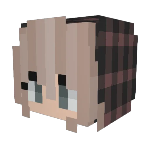 Sweetie_Gal Minecraft avatar head, 3D render