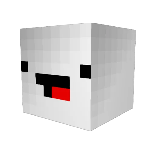 Sweetjjinbang Minecraft avatar head, 3D render