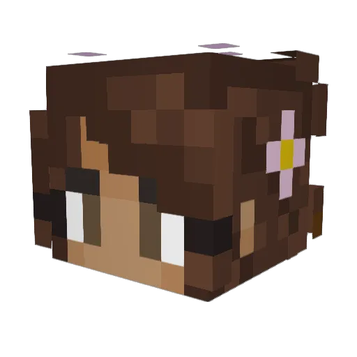 SweetlyBitter01 Minecraft avatar head, 3D render