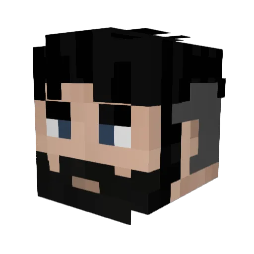 SweetnessRulz Minecraft avatar head, 3D render