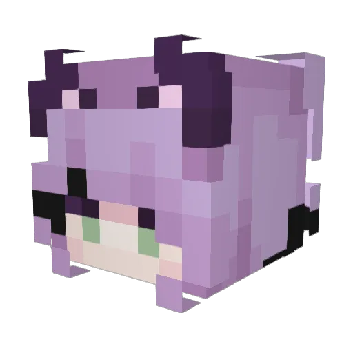 Sweetpeamelie Minecraft avatar head, 3D render