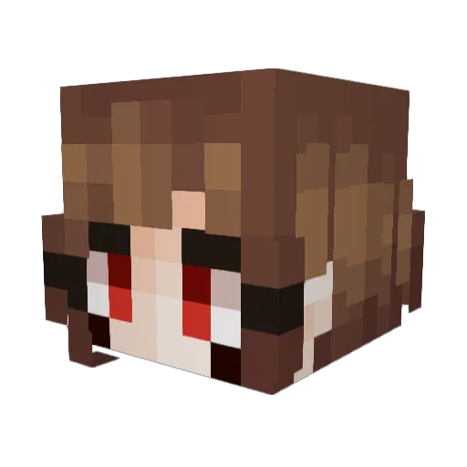 Sweetpotato995 Minecraft avatar head, 3D render