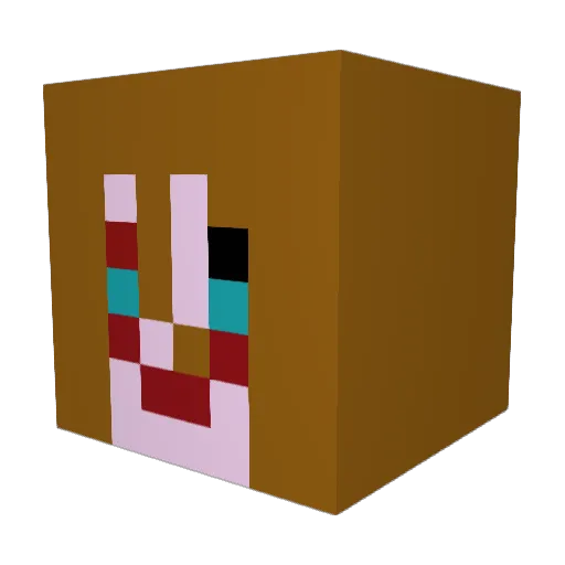 SweetrollGuy Minecraft avatar head, 3D render