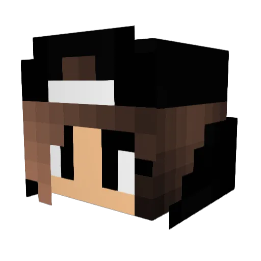 SweetsEvil Minecraft avatar head, 3D render