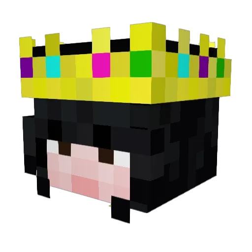 Sweetvainilla Minecraft avatar head, 3D render