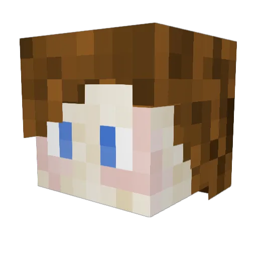 SweetwinterG Minecraft avatar head, 3D render