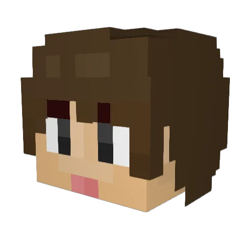 SweetxLemon Minecraft avatar head, 3D render