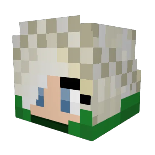 Sweetyydreams Minecraft avatar head, 3D render