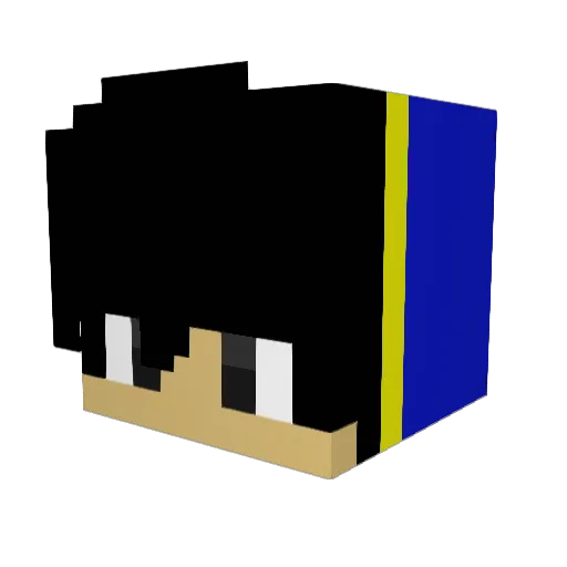 Sweezybuilds Minecraft avatar head, 3D render