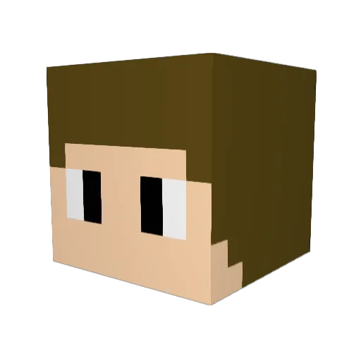 SwegStar Minecraft avatar head, 3D render