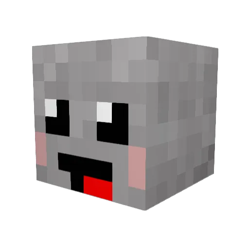 SweggySpoon Minecraft avatar head, 3D render