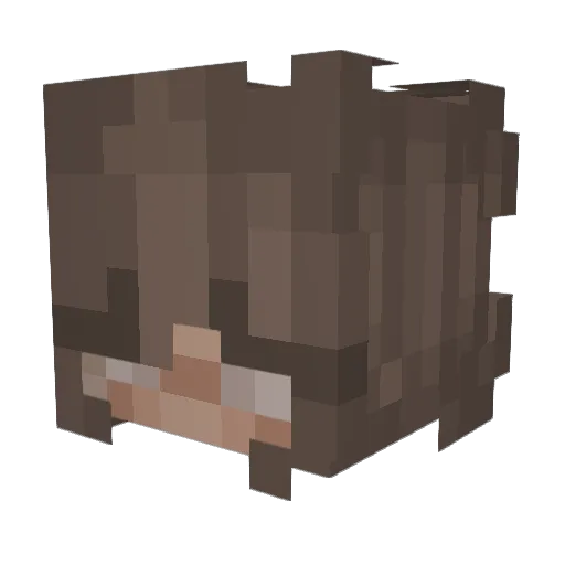 Swekley Minecraft avatar head, 3D render