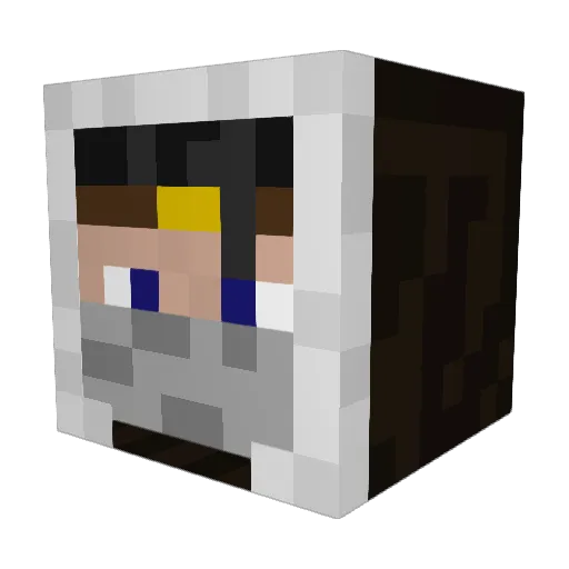 Swell_STV Minecraft avatar head, 3D render