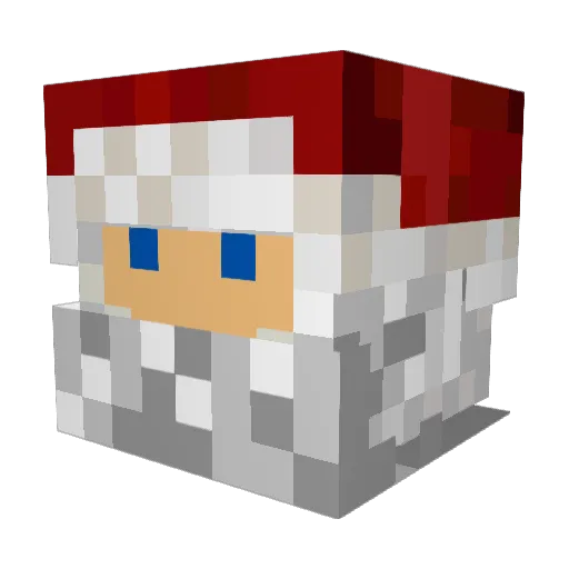 Swelleh Minecraft avatar head, 3D render