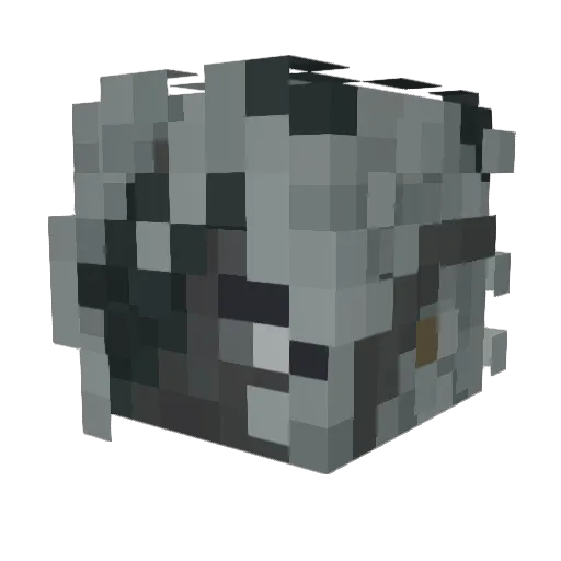 Swelli Minecraft avatar head, 3D render