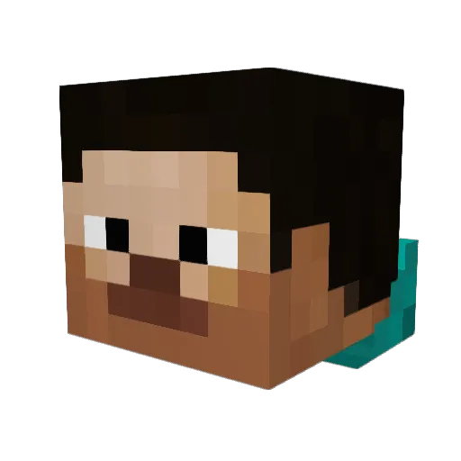 Swellow_Jr Minecraft avatar head, 3D render