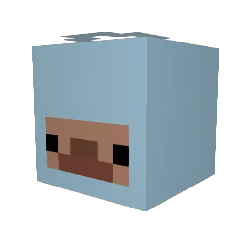 Swemyy_ Minecraft avatar head, 3D render