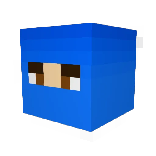 SwenKraft Minecraft avatar head, 3D render