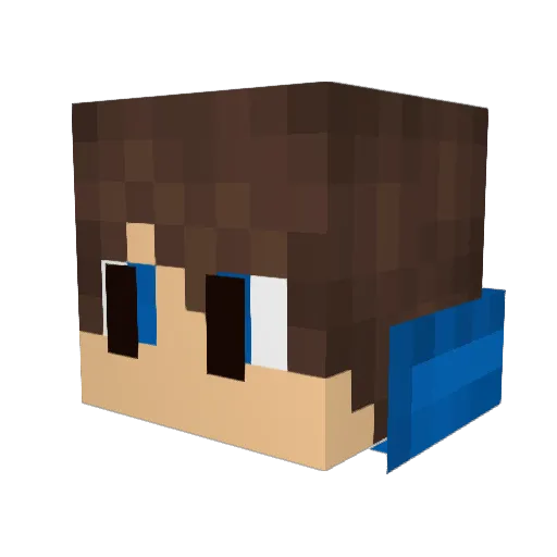 Swenn07 Minecraft avatar head, 3D render