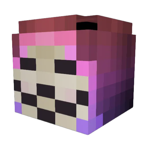 SweptUnicycle28 Minecraft avatar head, 3D render
