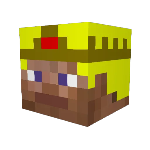 SwertFighter Minecraft avatar head, 3D render