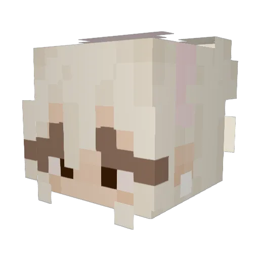 SwerveeSS Minecraft avatar head, 3D render