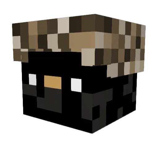 Swervyy11 Minecraft avatar head, 3D render