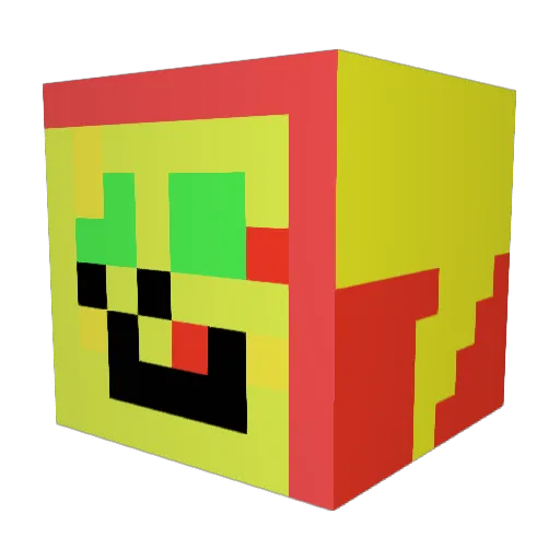 Swerzy1 Minecraft avatar head, 3D render